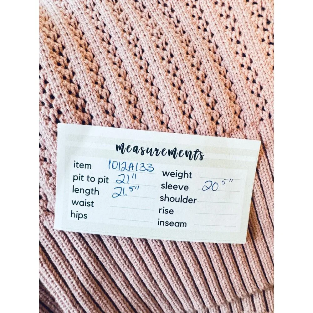 Marc New York Andrew Marc Large Pink/Mauve Knit Sweater - Picture 6 of 9